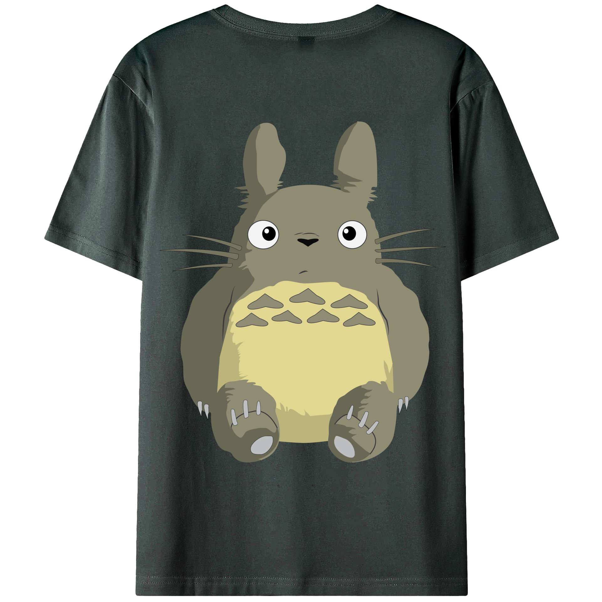 （画像用） となりのトトロ 草壁メイ 草壁サツキ My Neighbor Totoro Satsuki Kusakabe Mei Kusakabe 綿100％ メンズ半袖Tシャツ（バックプリント） 通気性